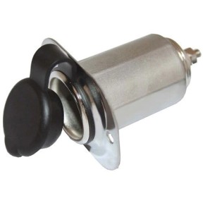 Power Socket Stainless Steel 12V